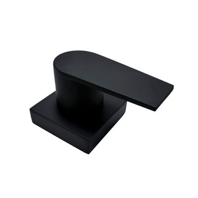 Acabamento Registro Banheiro Lavatório Alavanca Preto Black Padrão Deca Pressão Ou Gaveta Metal Luxo