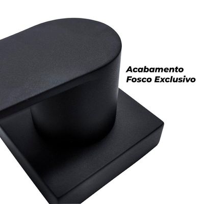 Acabamento Registro Banheiro Lavatório Alavanca Preto Black Padrão Deca Pressão Ou Gaveta Metal Luxo