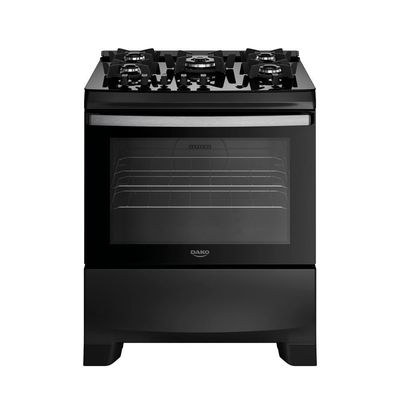 Fogão 5 Bocas Dako Supreme Mesa De Vidro Tripla Chama Bivolt