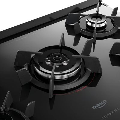 Fogão 5 Bocas Dako Supreme Timer Digital Titânio Bivolt