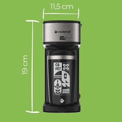 Cafeteira Elétrica Cadence Vambora com Copo Térmico 220V