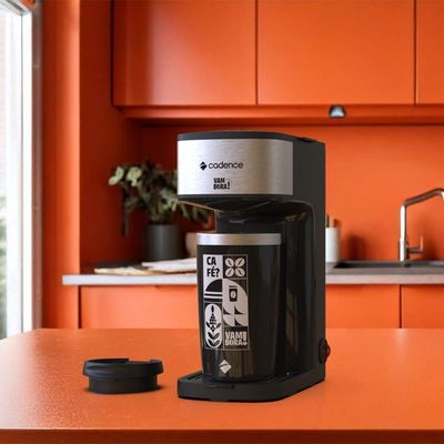 Cafeteira Elétrica Cadence Vambora com Copo Térmico 220V