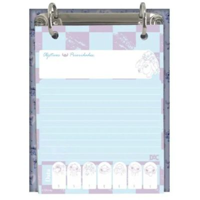 REFIL MINI FICHÁRIO VERTICAL STITCH 80FLS 90G - 4221RE - DAC
