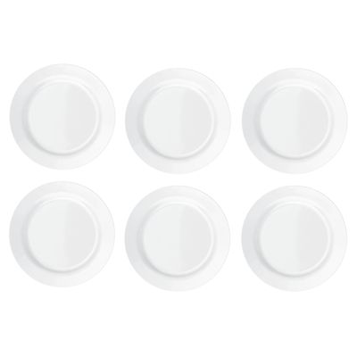 Pratos Rasos Duralex Opaline Menu 24cm 6 Unidades - Nadir 5743