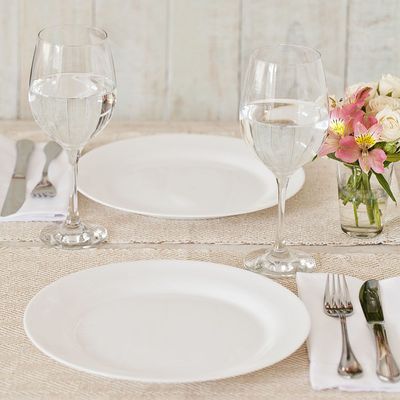 Pratos Rasos Duralex Opaline Menu 24cm 12 Unidades - Nadir 5743