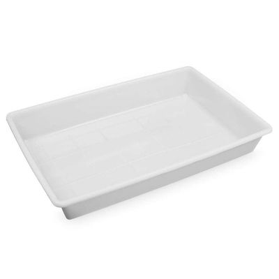 Kit 3 Bandejas Plásticas 2,2l Plasvale Branco