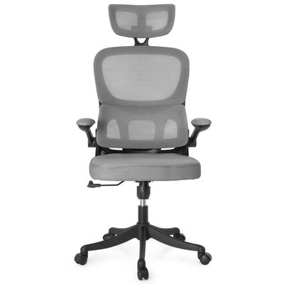 Kit 4 Cadeiras De Escritório Executiva Viena Com Regulagem De Altura - Cinza/preto