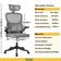 Kit 4 Cadeiras De Escritório Executiva Viena Com Regulagem De Altura - Cinza/preto