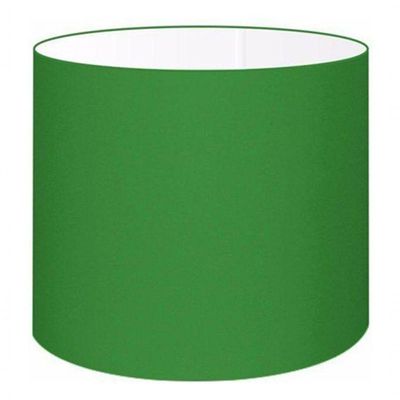 Cúpula Abajur Cilíndrica Cp-7014 ø35x21cm Verde Folha