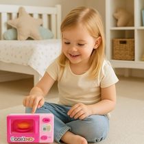 Mini Microondas Infantil Cozinha Brinquedo Forno Didatico Para Criança Boneca