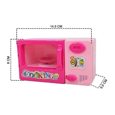 Mini Microondas Infantil Cozinha Brinquedo Forno Didatico Para Criança Boneca