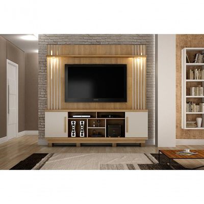 Estante Home Plenus Valdemóveis Cinamomo-off White