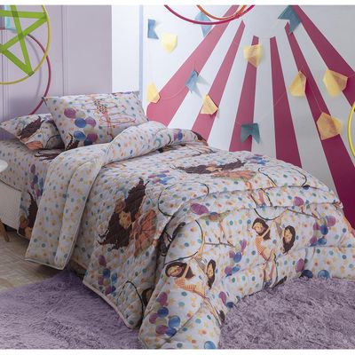 Kit Cobre Leito Solteiro Dupla Face 245x160cm Lira Happy Day