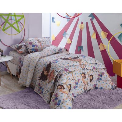 Kit Cobre Leito Solteiro Dupla Face 245x160cm Lira Happy Day