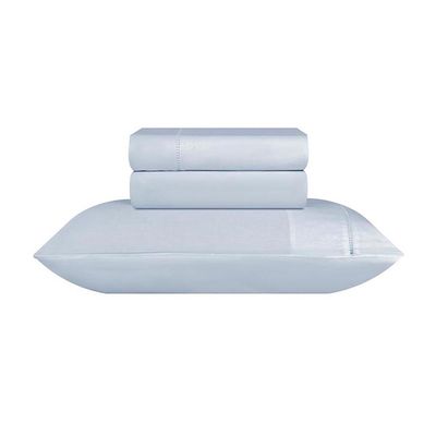 Jogo de Cama S Ponto Palito Queen 3 Pçs 180F Azul  Sonhare