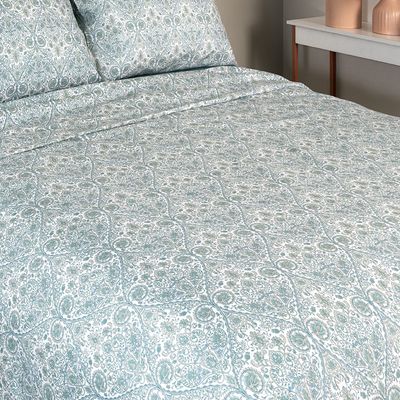 Jogo de Cama Duplo Casal 4 Peças 140 Fios 250x220cm Florence Realce Premium - Sultan