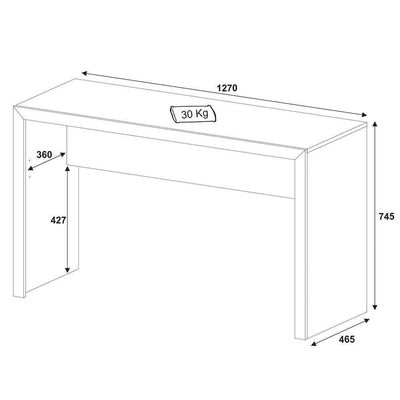 Mesa para Escritório Branco Tecno Mobili