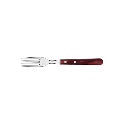 Garfo Jumbo Tramontina com Lamina em Aço Inox e Cabo em Madeira Polywood Vermelho