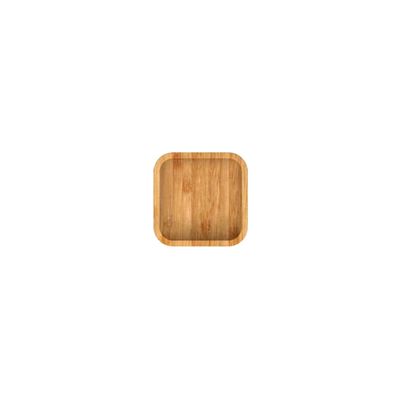 Tigela Bowl Mini Quadrado Bambu Bar Mesa Servir Petisco 12cm