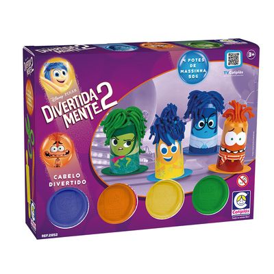 Brinquedo Massinha Divertidamente Cabelo Divertido 2852 - Cotiplás
