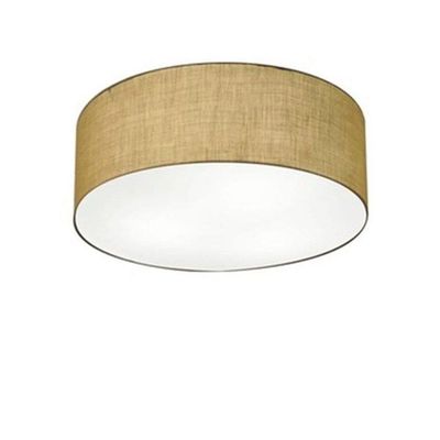 Plafon Para Sala Cilíndrico Sl-3005 Cúpula Cor Palha