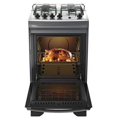 Fogão Dako 4 Bocas A Gas Supreme Mesa Inox Titanium Bivolt