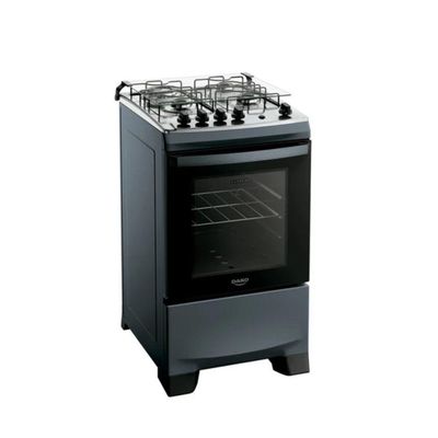 Fogão Dako 4 Bocas A Gas Supreme Mesa Inox Titanium Bivolt
