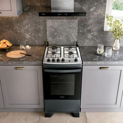 Fogão Dako 4 Bocas A Gas Supreme Mesa Inox Titanium Bivolt