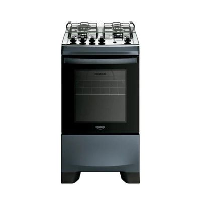 Fogão Dako 4 Bocas A Gas Supreme Mesa Inox Titanium Bivolt