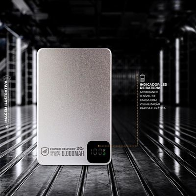 Carregador Portátil 5.000mAh - Ultra Slim  - Gshield