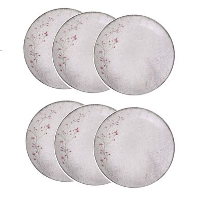 Prato Fundo de Porcelana Decorada Floralis 21cm 6un - Tramontina 96950/233