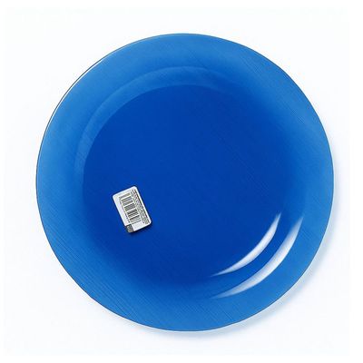 Prato Raso de Vidro Diamante Sky Azul 22,4cm 6 Unidades - Nadir 5837