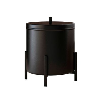 Lixeira Para Banheiro e Cozinha Level Preto 6L - Dream Home