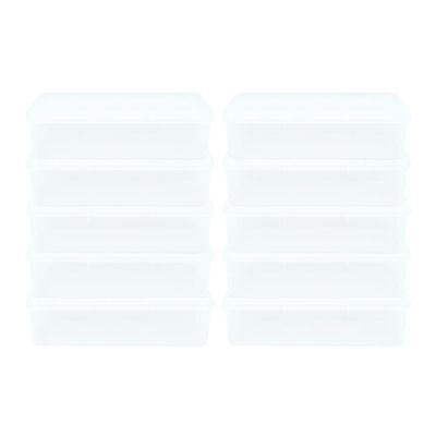 Kit 10 Caixas Herméticas Plásticas Empilháveis 11l Branco