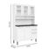 Cozinha Compacta Aço 6 Portas 2 Vid 2 Gav Branco Bertolini Branco