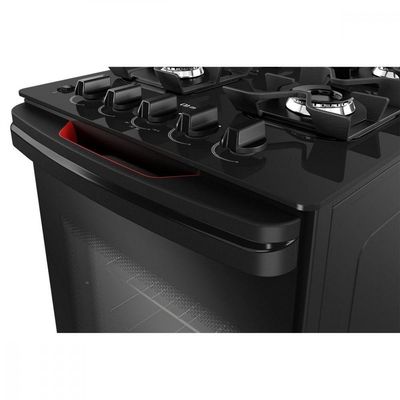 Fogão Mueller 4 Bocas Mesa De Vidro E Grades De Ferro Bivolt
