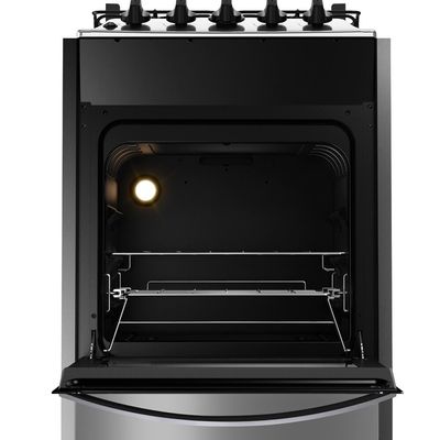 Fogão de Embutir Brastemp 4 Bocas, Chama Dupla BYO4EBR Inox / Bivolt