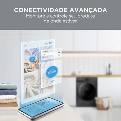 Lava E Seca Midea 11Kg MF201D110WB/GK Titanium 220V