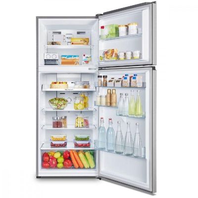 Geladeira Hisense 379L Top Freezer Total No Frost Inverter Inox 220V