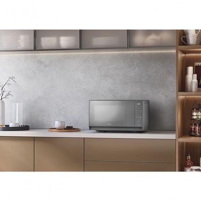 Micro-ondas 27L Prata Porta Espelhada Mastercook Midea MHP27S2 220V