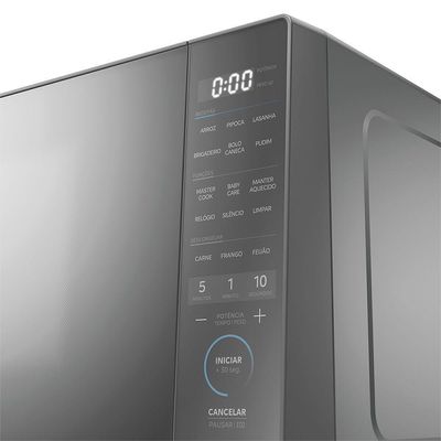 Micro-ondas 27L Prata Porta Espelhada Mastercook Midea MHP27S2 220V