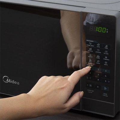Micro-ondas Midea 20L Porta Espelhada Minuto Fácil Prata MRAE22 220V