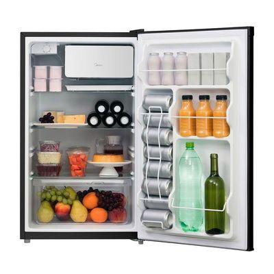 Frigobar Preto 124L Inverter Midea MDRD181FGD303 Bivolt
