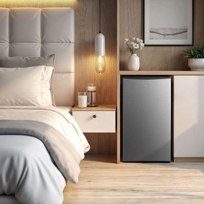 Frigobar 93L Inox Inverter Midea MDRD142FGD503 Bivolt