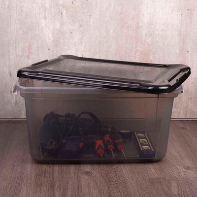Kit 5 Organizadores 27l Plasvale Preto
