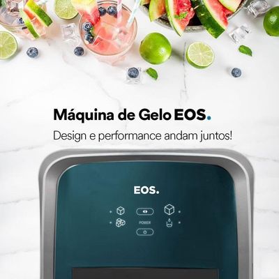 Máquina De Gelo Titanium 15kg Ice Compact Emg02t 220v - Eos 220v