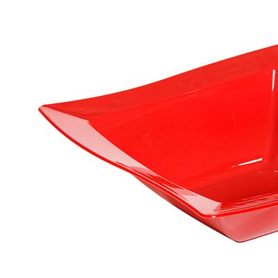 Saladeira Moove Quadrada 2L Vermelha em Polipropileno