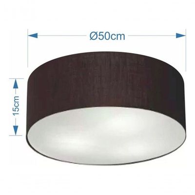Plafon Para Corredor Cilíndrico Sc-3014 Cúpula Cor Preto