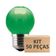 Kit 50 Lâmpadas Incandescente Bolinha Colorida 15w E27 Taschibra Verde 110v