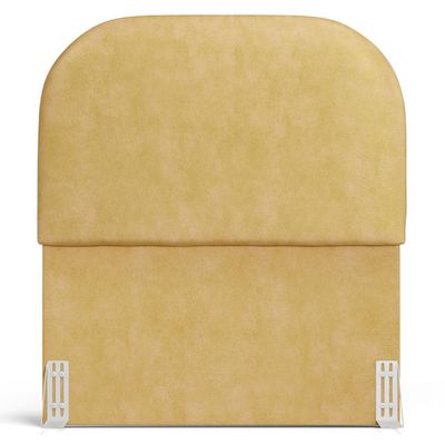 Cabeceira Cama Box 100cm Lanna com Puff Recamier Doha W01 Couríssimo Fendi - Lyam Decor